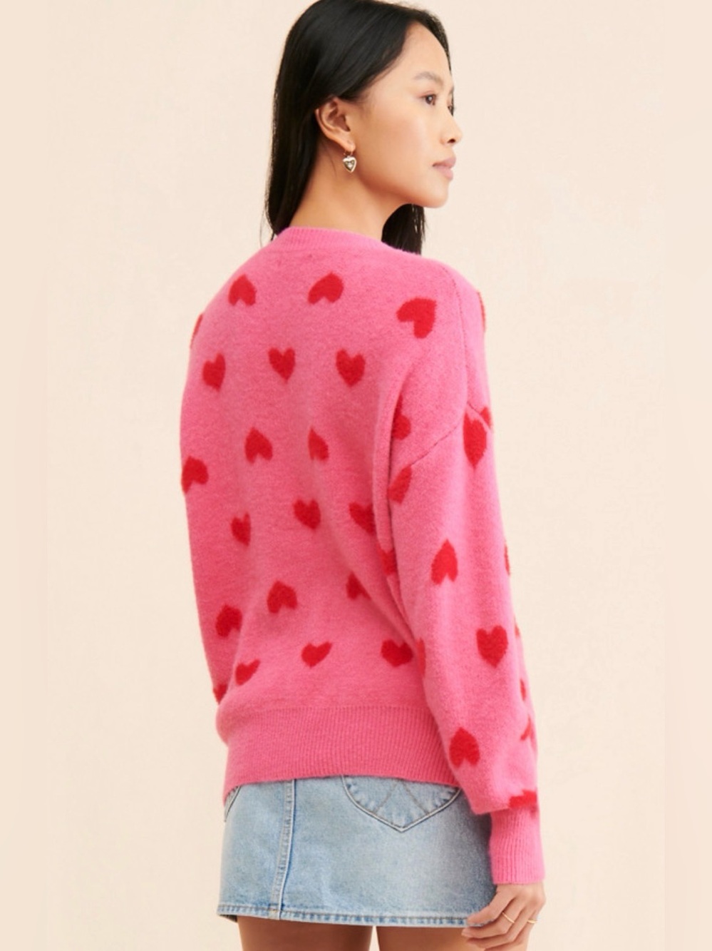 Molly Bracken Knitted Heart Sweater - Picture 2 of 12